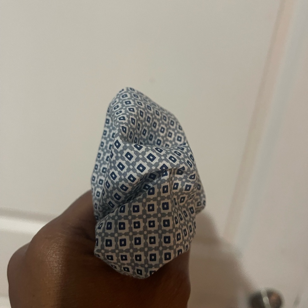 Stylish Custom Pocket Square Grayish Block Colors… - image 2